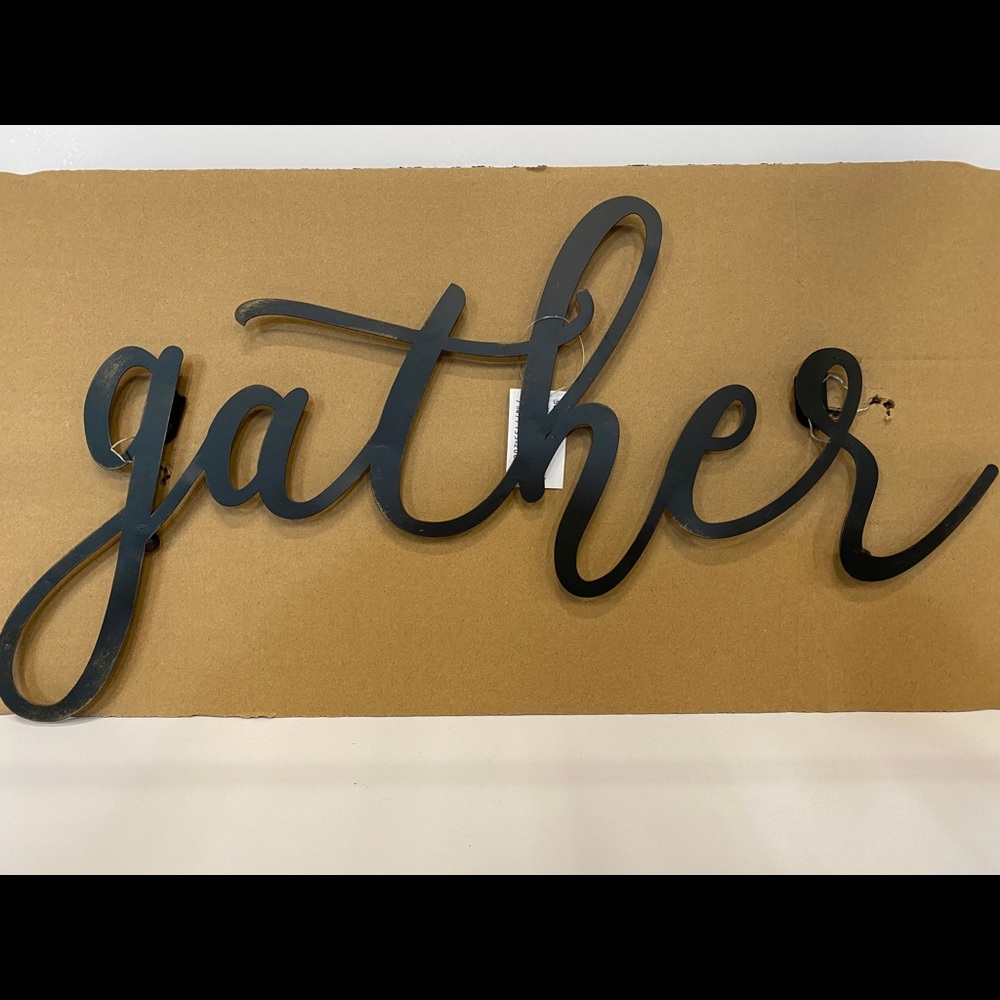Distressed Gather Sign - Picture 3 of 4